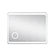 Зеркало Qtap Aquarius 100х80 с LED-подсветкой, линза QT2178141980100W