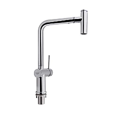 Смеситель для кухни Qtap Scorpio с выдвижным изливом QTSCOR9050105FC хром