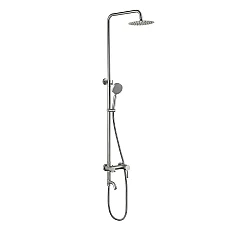 Душова система на три споживача (з виливом) Lidz Aria 1032 (k35) LDARI1032NKS43372 нікель