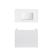 Тумба підвісна Qtap Tern 80х44 з умивальником Albatross QT71TE44105