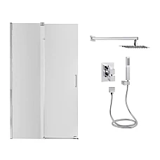 Душова перегородка 120x190 Qtap 14 Walk-In GLIDE з душовою системою