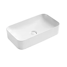 Умывальник-чаша Qtap Tern 60x35 с донным клапаном QT17112270W белый