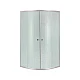 Душова кабіна Lidz Latwa SC80x80.SAT.LOW.FR скло Frost з піддоном KAPIELKA ST80x80x15