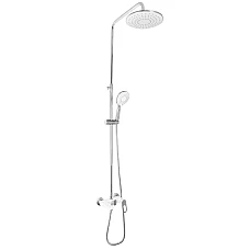 Душевая система универсальная Lidz Latwa 1030 на три потребителя (с изливом) (k35) LDLAT1030WHI45427 White