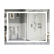 Дзеркало Qtap Mideya 90х70 з LED-підсвічуванням Touch Reverse QT2078NCF9070W