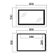 Дзеркало Qtap Cardinal 50х80 з LED-підсвічуванням Touch (3000-6500K) Reverse QT0478C5080