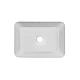 Раковина накладная Qtap Virgo N прямоугольная без донного клапана WHITE QT18116308W