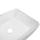 Комплект Qtap Tern: Раковина накладная прямоугольная 480х370х135 мм White + Донный клапан PU02