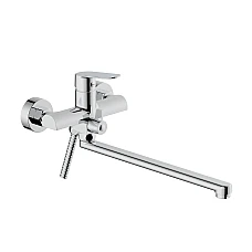 Змішувач для ванни з душовим гарнітуром Qtap Evia QTEVI260CRM47579 хром