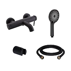 Комплект для ванної кімнати Qtap Robin чорний