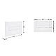 Клавиша смыва Qtap Standard 152x236x28 мм, White, линейная QTSTD164W49471