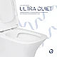 Унитаз напольный Qtap Presto Quadro безобідковий з сідінням Soft-close QTPRE27W51021