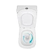 Унитаз напольный Qtap Presto Quadro безобідковий з сідінням Soft-close QTPRE27W51021