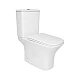 Унитаз напольный Qtap Presto Quadro безобідковий з сідінням Soft-close QTPRE27W51021