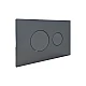 Клавіша змиву Qtap Standard 152x236x28 мм, Gunmetal Black, кругла QTSTD164GMB51271
