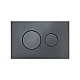 Клавіша змиву Qtap Standard 152x236x28 мм, Gunmetal Black, кругла QTSTD164GMB51271