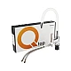 Смеситель для кухни Qtap Linea с гибким изливом QTLINCRW007F хром/белый