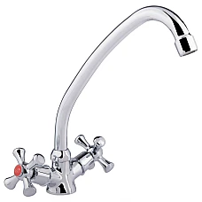 Змішувач для кухні Lidz Lamb 271F двохвентильний LDLAM271FCRM21889 хром