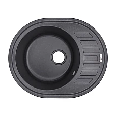 Кухонна мийка Lidz 620x500/200 BLA-03 LIDZBLA03620500200 чорний
