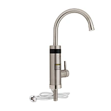 Проточний кран-водонагрівач кухонний для кухні Lidz Warm 060 LDWAR060NKS35881 нікель