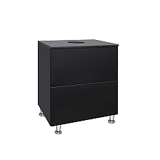 Тумба напольная Qtap Tern 60х47 со столешницей QT1780TNL602MB черный матовый