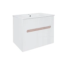 Тумба підвісна з умивальником Qtap Virgo 70х47 QT1872TPА7013070CW білий