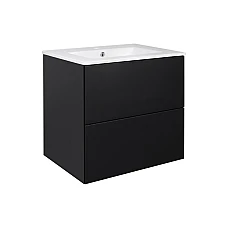 Тумба підвісна з умивальником Qtap Tern 60х47 QT1772TPL6023060CMB чорний матовий