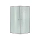 Lidz Latwa SC90x90.SAT.MID.FR Душевая кабина полукруглая, стекло Frost 4 мм + Lidz Душевой поддон KAPIELKA ST90x90x26, с панелью