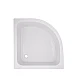 Lidz Latwa SC90x90.SAT.MID.FR Душевая кабина полукруглая, стекло Frost 4 мм + Lidz Душевой поддон KAPIELKA ST90x90x26, с панелью