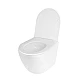 Унитаз подвесной Qtap Jay безободковый Ultra Quiet с сиденьем Soft-close QT07335177W