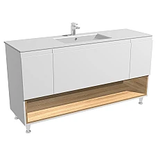 Тумба підлогова з раковиною Qtap Robin 150х82 WHITE/WHITISH OAK