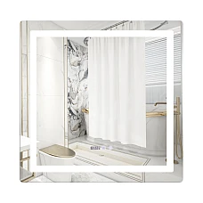 Зеркало Qtap Mideya 800x800 с LED-подсветкой Touch, с антизапотеванием, диммером QT2078NCF8080W