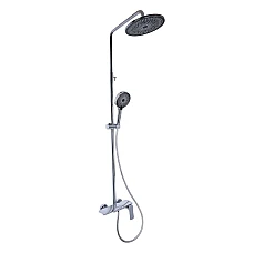 Душова система на три споживача з виливом Qtap Slavonice QTSLA111CRM45904 хром