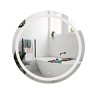 Зеркало Lidz Aria R800 с LED-подсветкой Touch, с антизапотеванием, с диммером, рег. яркости LD78LR800
