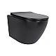 Унитаз подвесной Qtap Robin New Ultra Quiet с сиденьем с сиденьем Soft-Close MATT BLACK QT13332381АSMB