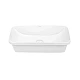 Комплект Qtap Scorpio: Раковина врезная прямоугольная 615х390х150 мм White + Донный клапан PU02