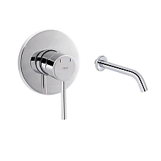 Комплект для умивальника Qtap Spring QTSPRCRM 0101 + QTVYT246CRM45930 хром