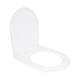 Сидіння для унітаза Qtap Jay 640, Swan 640 з мікроліфтом Quick Release QTSC179W48699 біле