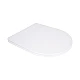 Сидіння для унітаза Qtap Jay 640, Swan 640 з мікроліфтом Quick Release QTSC179W48699 біле