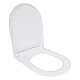 Qtap Сиденье для унитаза (Robin 520, Scorpio 520) 465x363x60 мм, White, с микролифтом, Slim Duroplast, MagLock QTSC179W48916