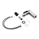 Змішувач для раковини низький Lidz Helix 001F (k35) LDHEL001FNKS49178 Nickel