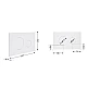 Клавиша смыва Qtap Standard 152x236x28 мм, White, круглая QTSTD164W49468