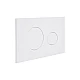 Клавиша смыва Qtap Standard 152x236x28 мм, White, круглая QTSTD164W49468