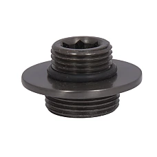 Гайка кріплення стійки Qtap (19,5х35х35) для душової системи Vlasta New Gunmetal Black PVD QTVLA1953535GMB49700