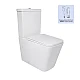 Унітаз підлоговий Qtap Crow Ultra Quiet безобідковий з сідінням Soft-close QTCRO27W51028