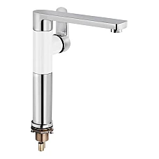 Смеситель для кухни Q-tap Eco QTECOCRW007F хром/белый