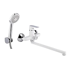 Смеситель для ванны Q-tap Fresh QTFREWCR005NEW белый/хром