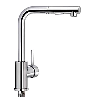 Змішувач для кухні з висувним виливом Q-tap Kuchyne 91107FC хром 