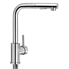 Змішувач для кухні з висувним виливом Q-tap Kuchyne 91107FC хром 