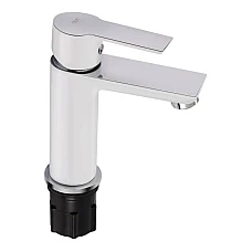 Смеситель для умывальника Q-tap Ustek 1016107CW белый/хром